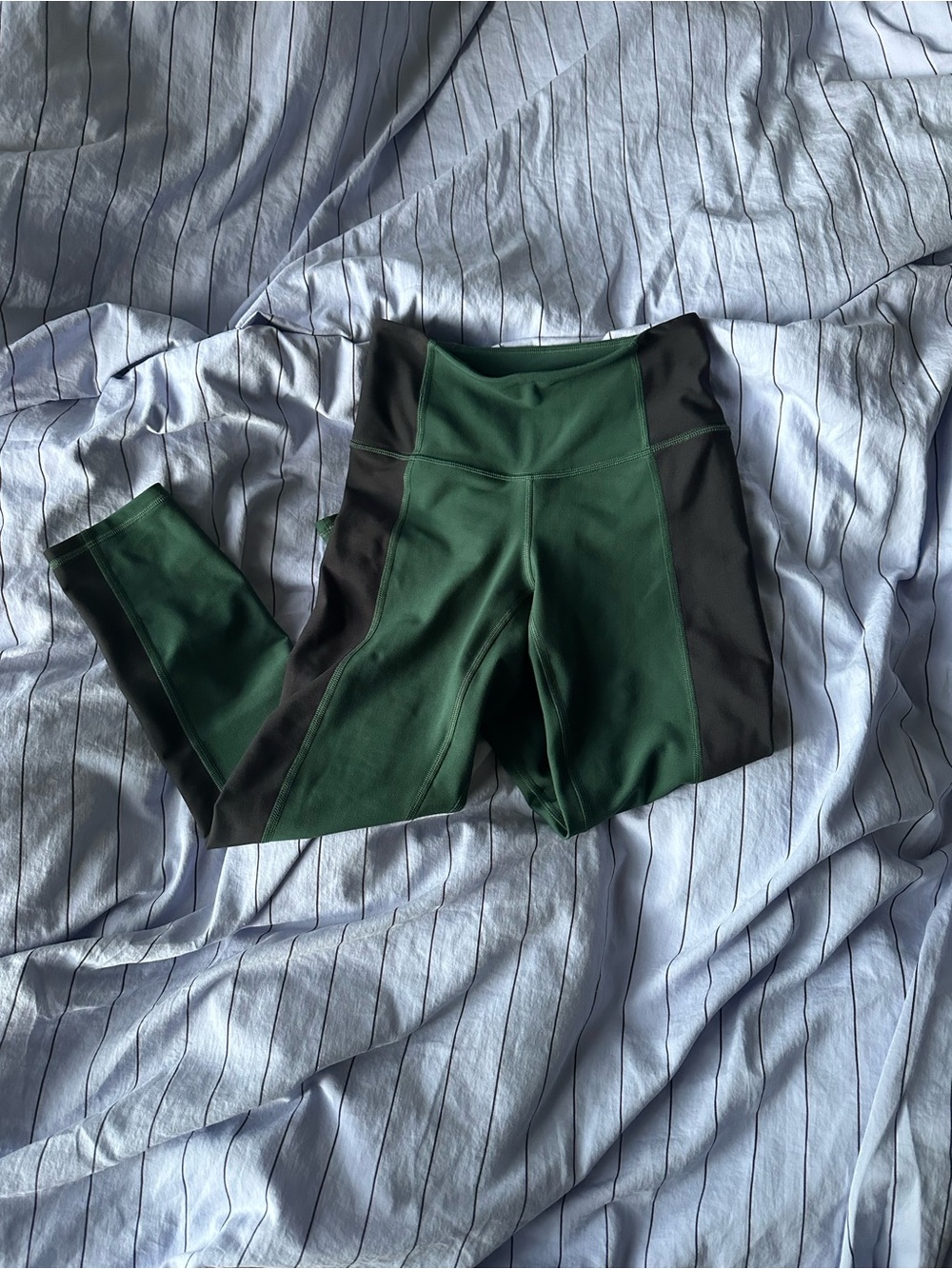 YPB Green and Black Active Leggings